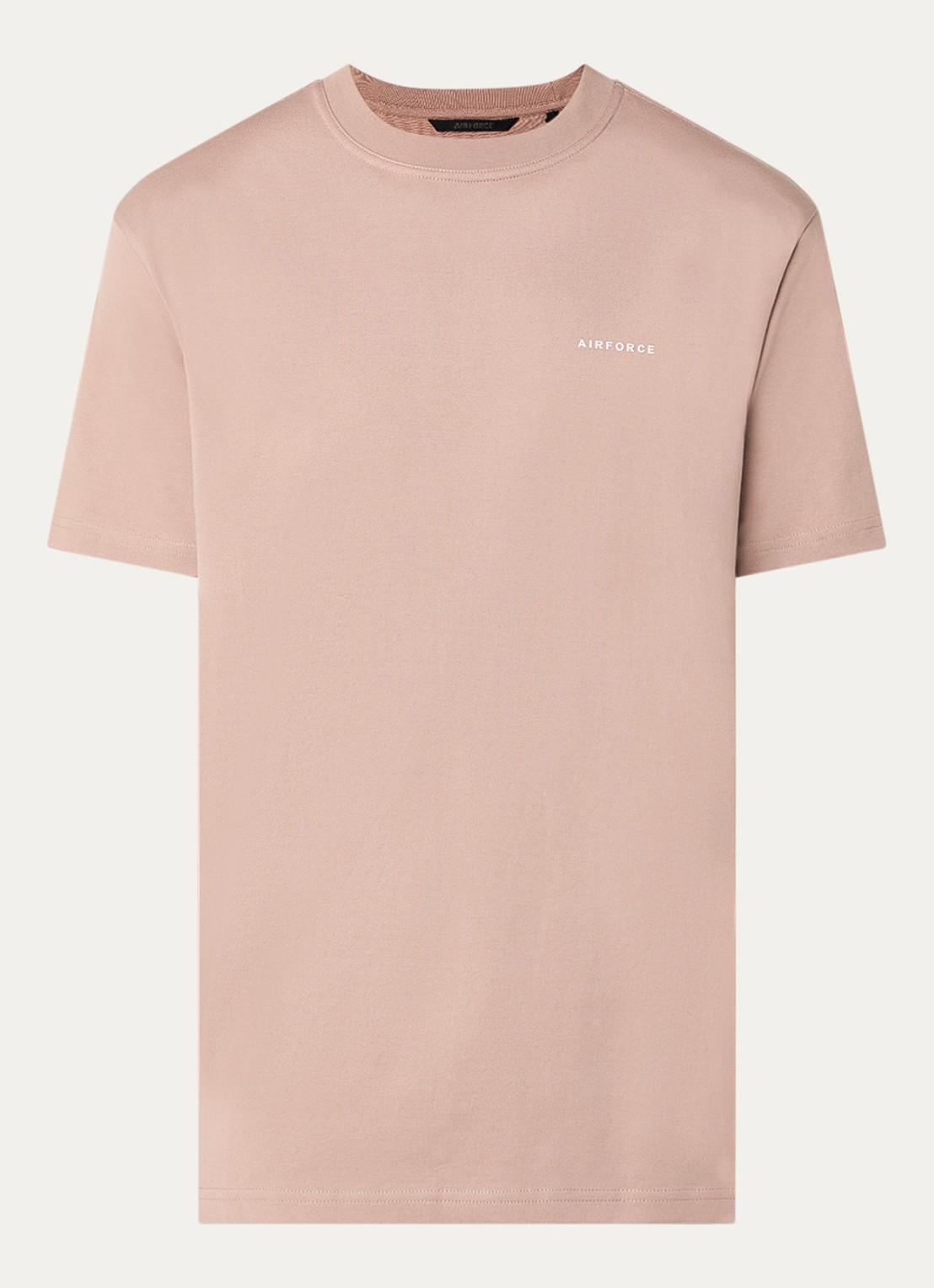 Airforce T-shirt met logo - voorkant 3 lichtbruin