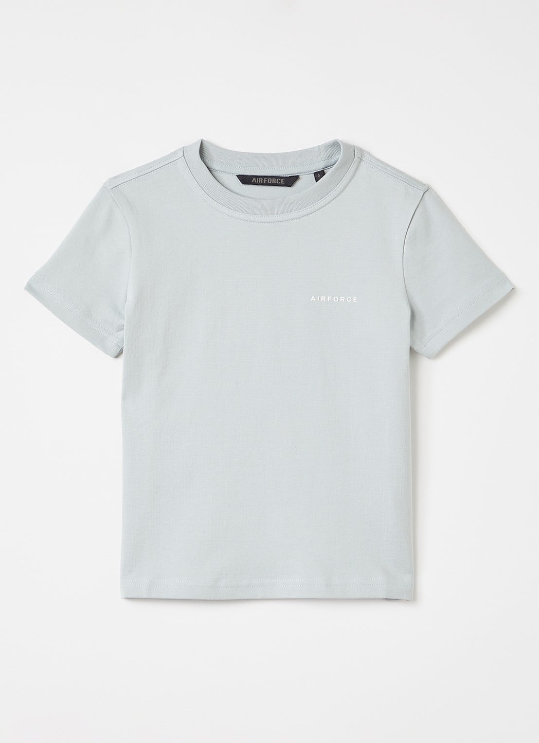 Airforce T-shirt met logo - voorkant lichtgrijs