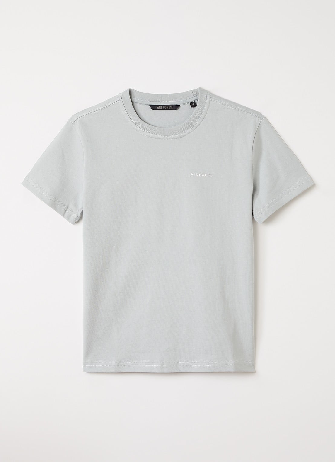 Airforce T-shirt met logo - voorkant 3 lichtgrijs