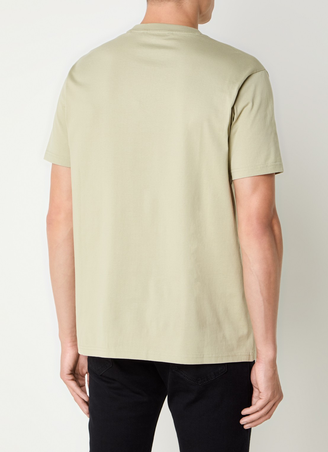 Airforce T-shirt van  katoen met logo - achterkant 4 lindegroen