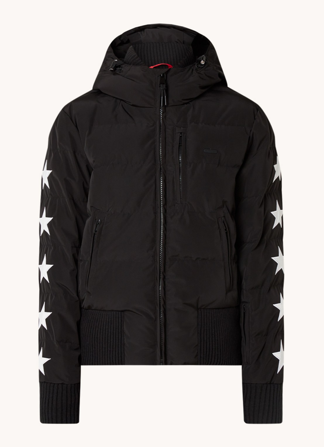 Airforce Taos ski-jas met ritszakken en capuchon - voorkant 5 zwart