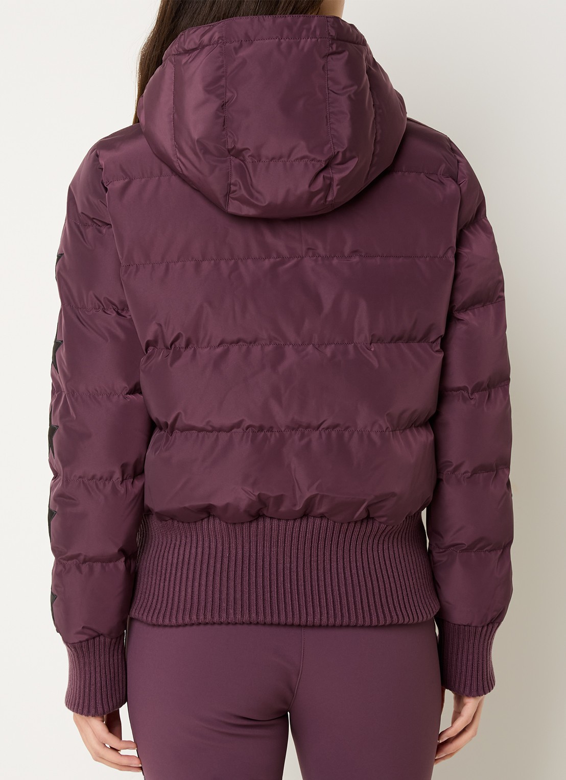 Airforce Taos ski-jas met ritszakken en capuchon - achterkant 6 aubergine