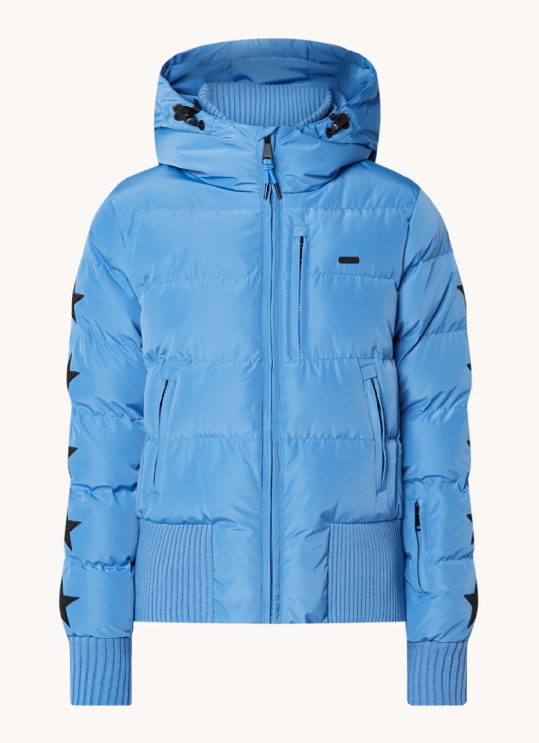 Airforce Taos ski-jas met ritszakken en capuchon - voorkant 4 blauw