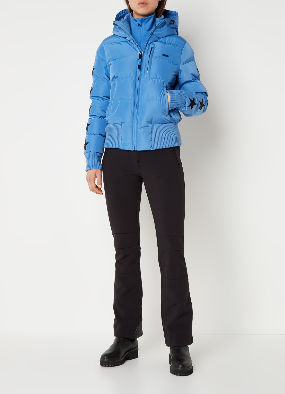 Airforce Taos ski-jas met ritszakken en capuchon - voorkant 5 blauw
