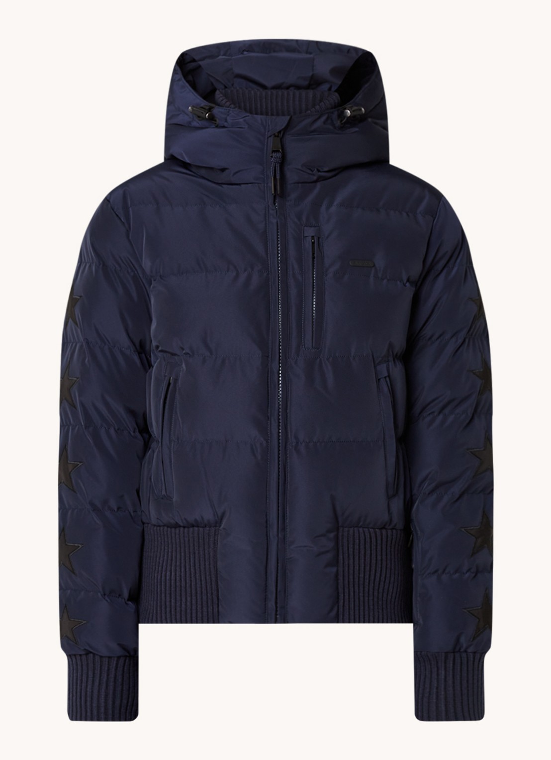 Airforce Taos ski-jas met ritszakken en capuchon - voorkant 6 indigo