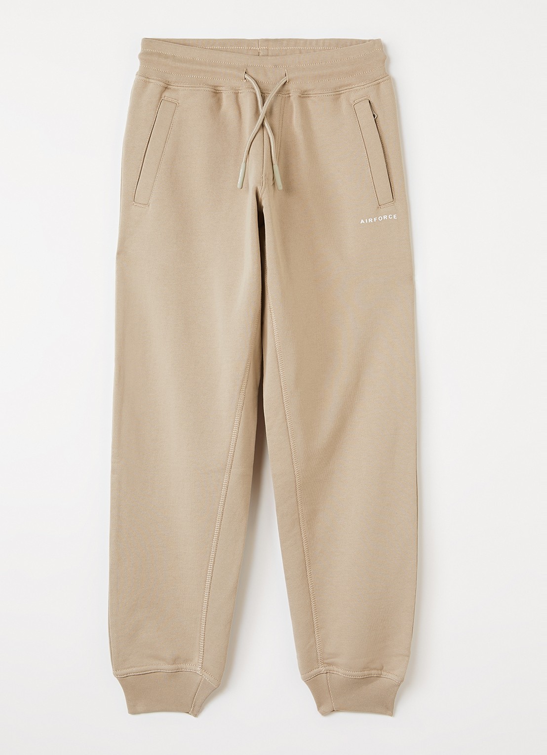 Airforce Tapered fit joggingbroek met logo - voorkant blauw