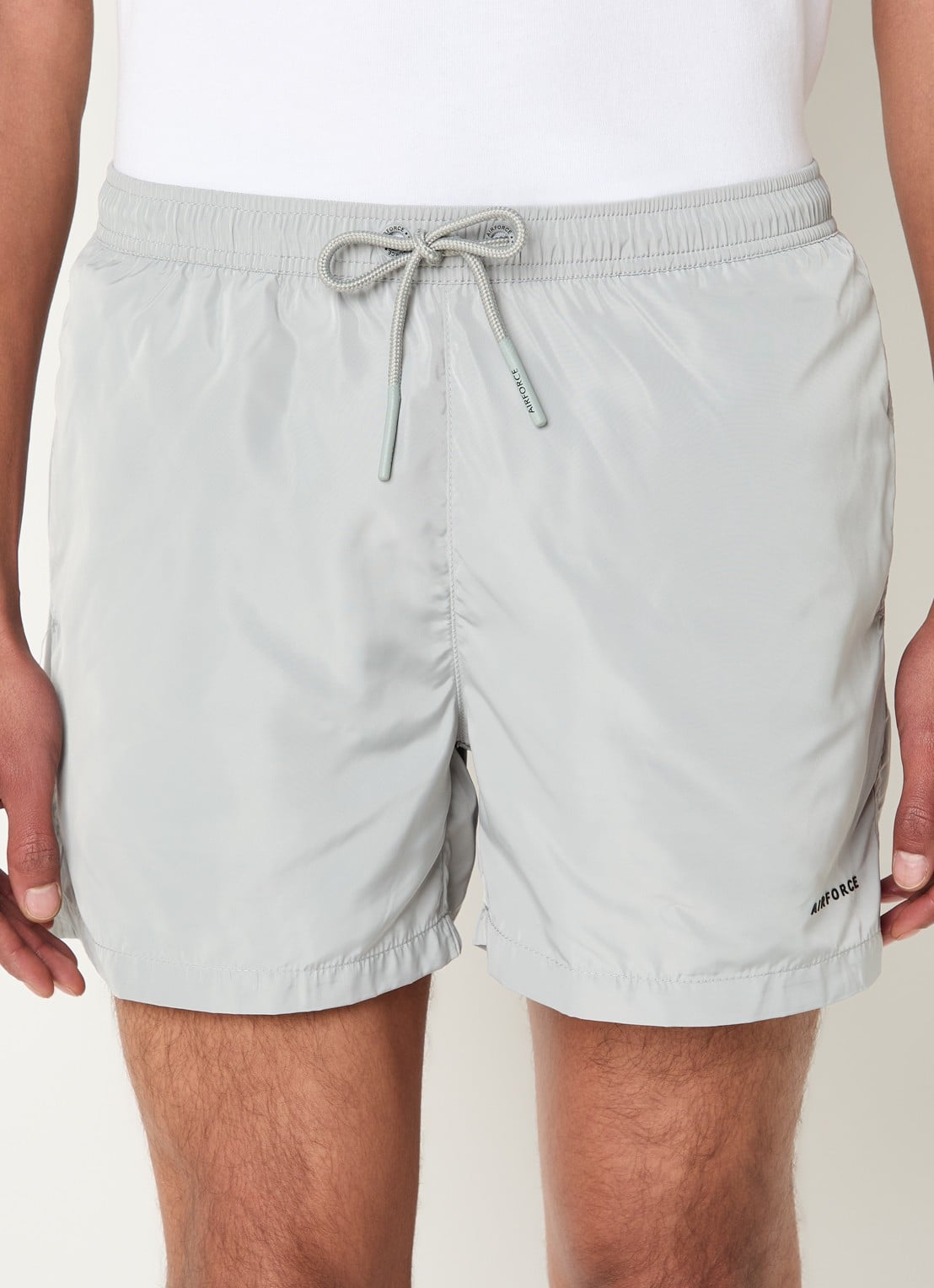 Airforce Zwemshorts met logo - detail grijs