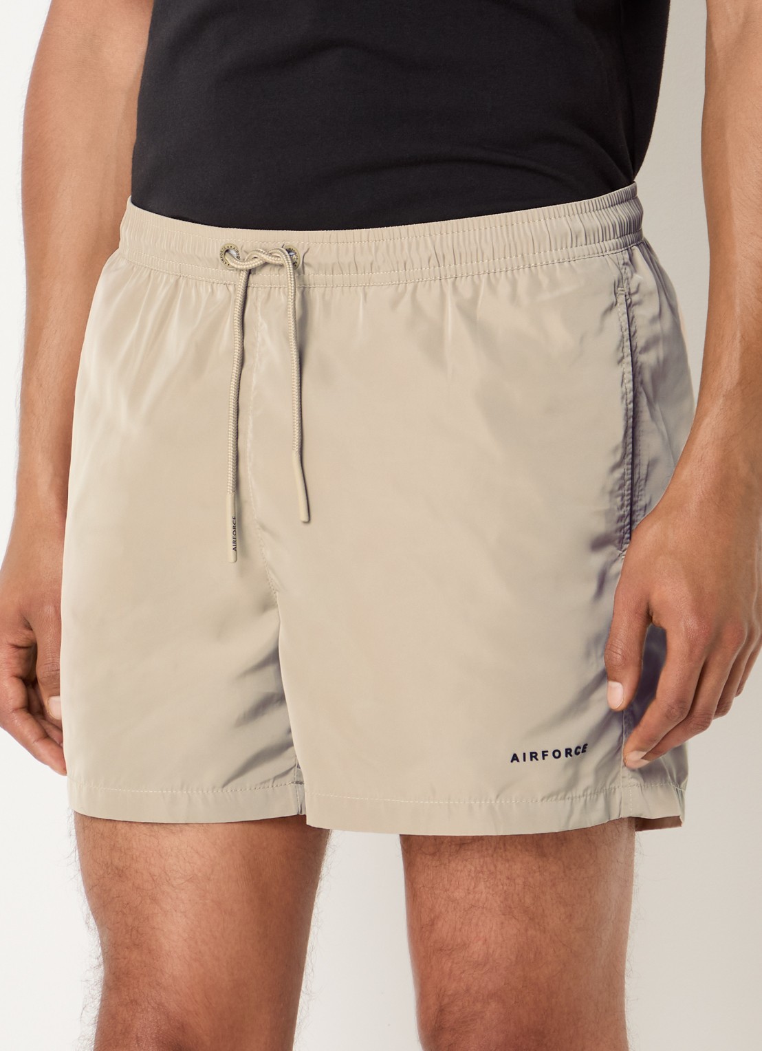Airforce Zwemshorts met logo - detail 2 beige