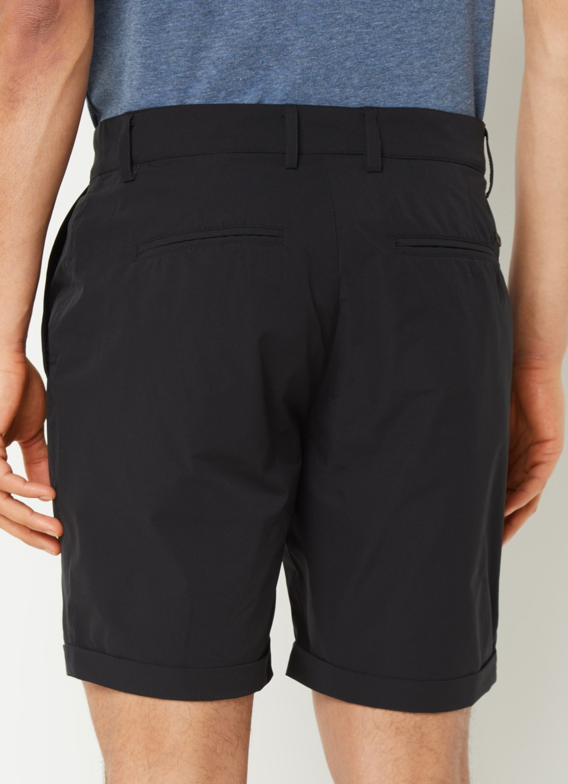 Airforce Zwemshorts met steekzakken - achterkant 4 zwart