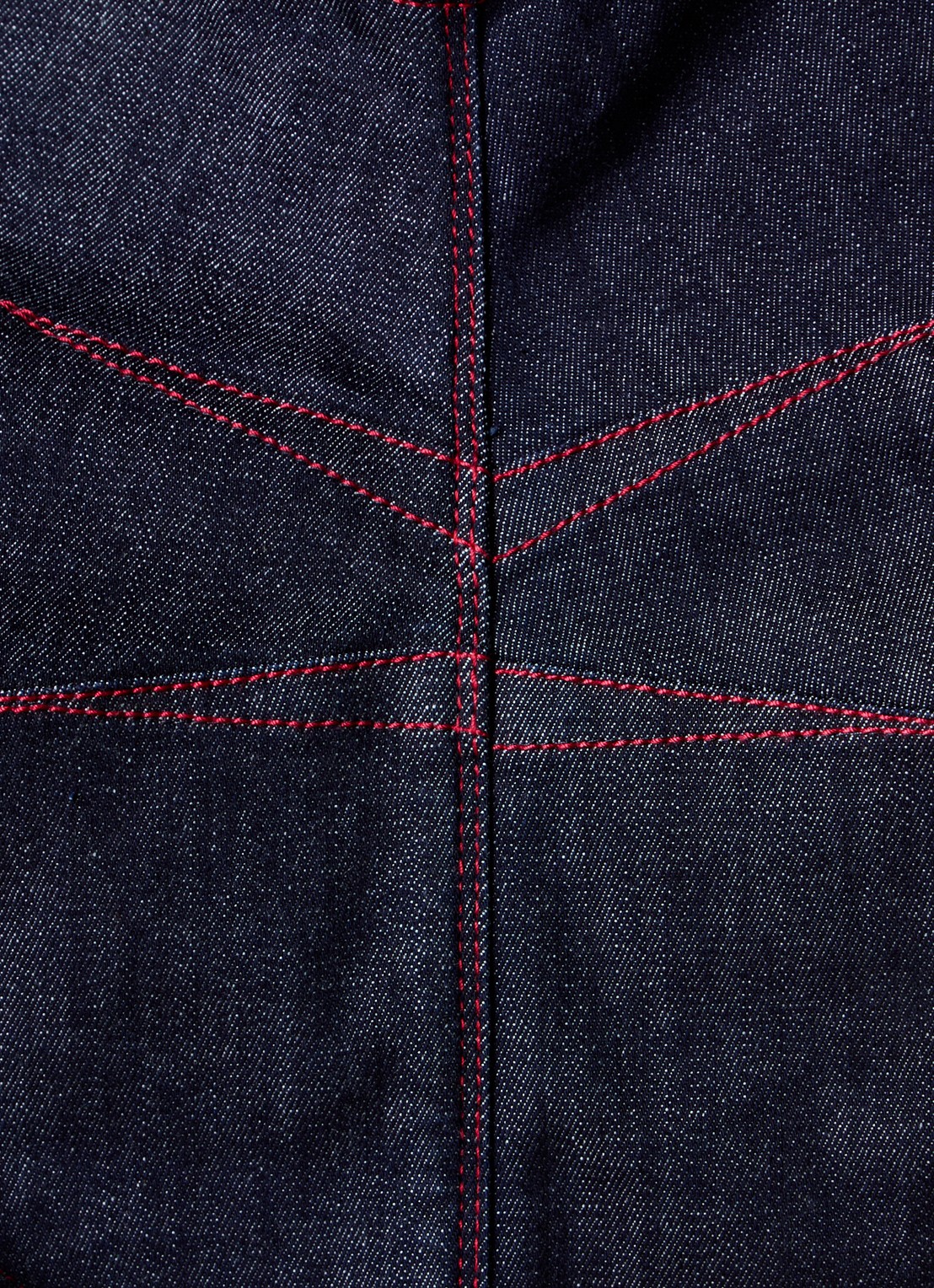 Alaïa Body van chambray met rugdecolleté  - detail 4 indigo