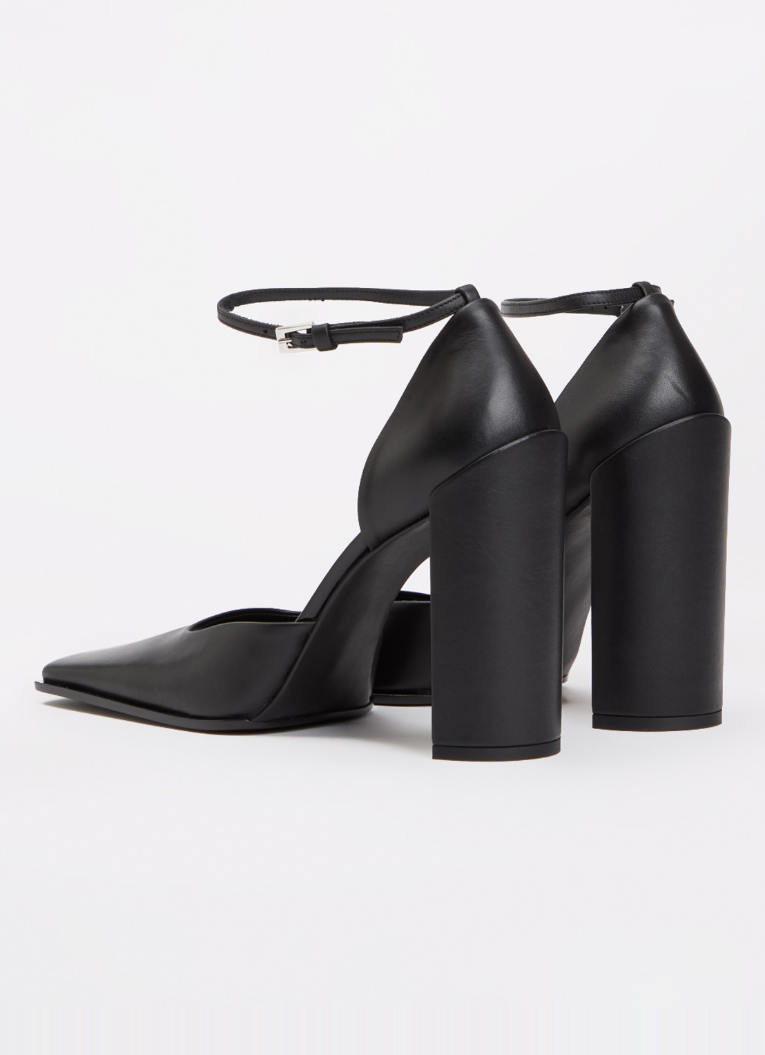Alaïa D'Orsay sandelette van kalfsleer - achterkant 3 zwart
