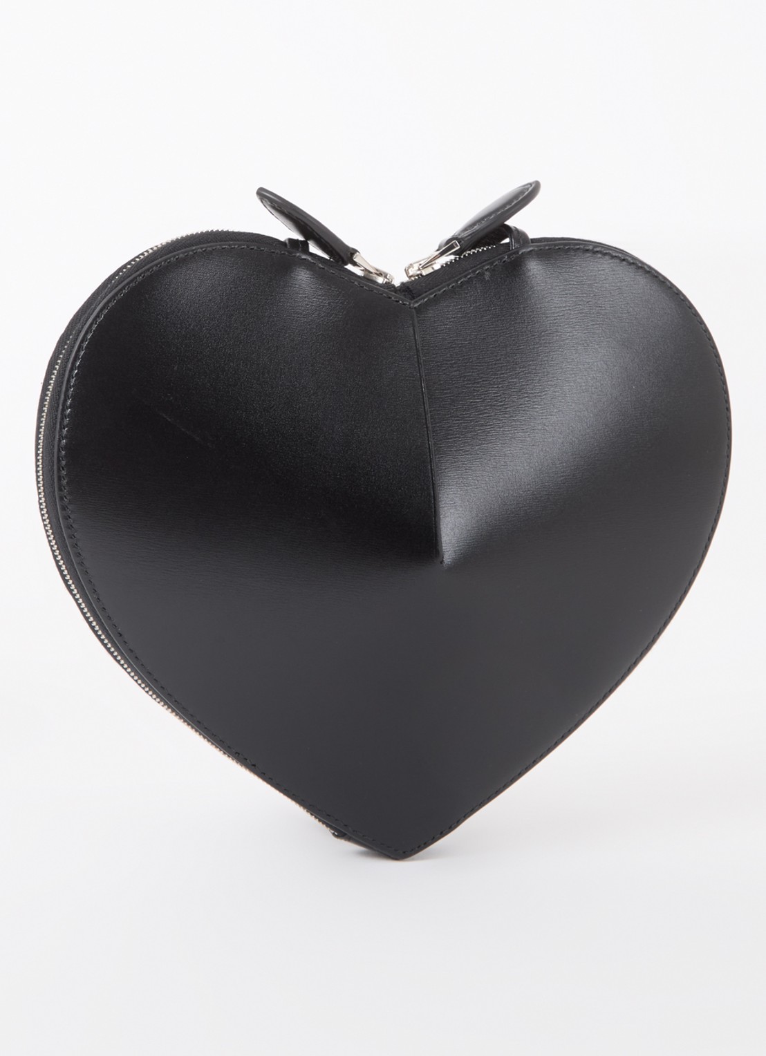 Alaïa Le Coeur crossbodytas van kalfsleer  - achterkant zwart