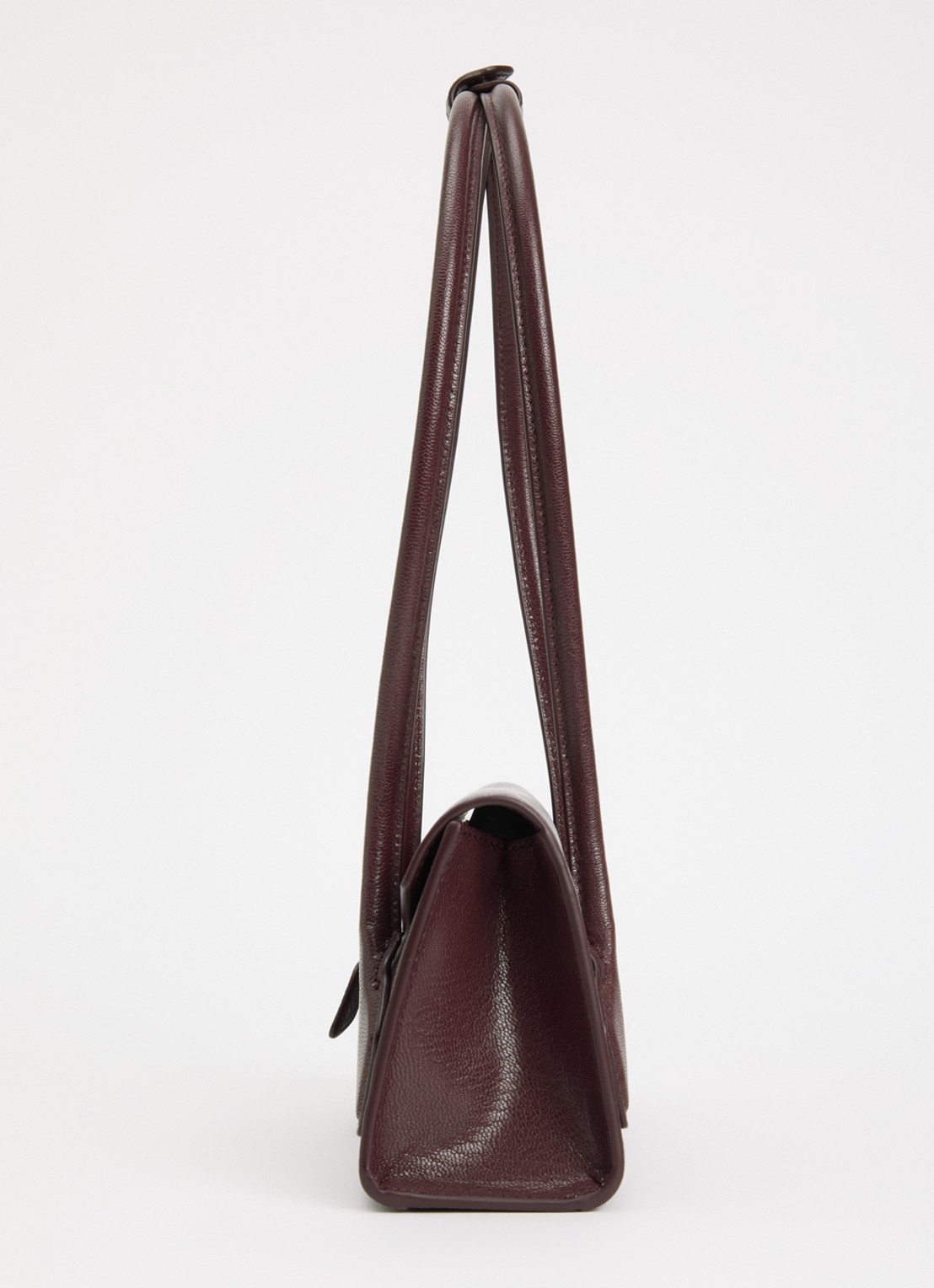 Alaïa Le Teckel Flap Small schoudertas van geitenleer - detail 4 bordeauxrood