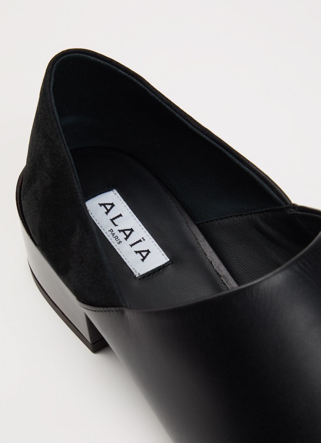 Alaïa Loafer van kalfsleer - detail 6 zwart