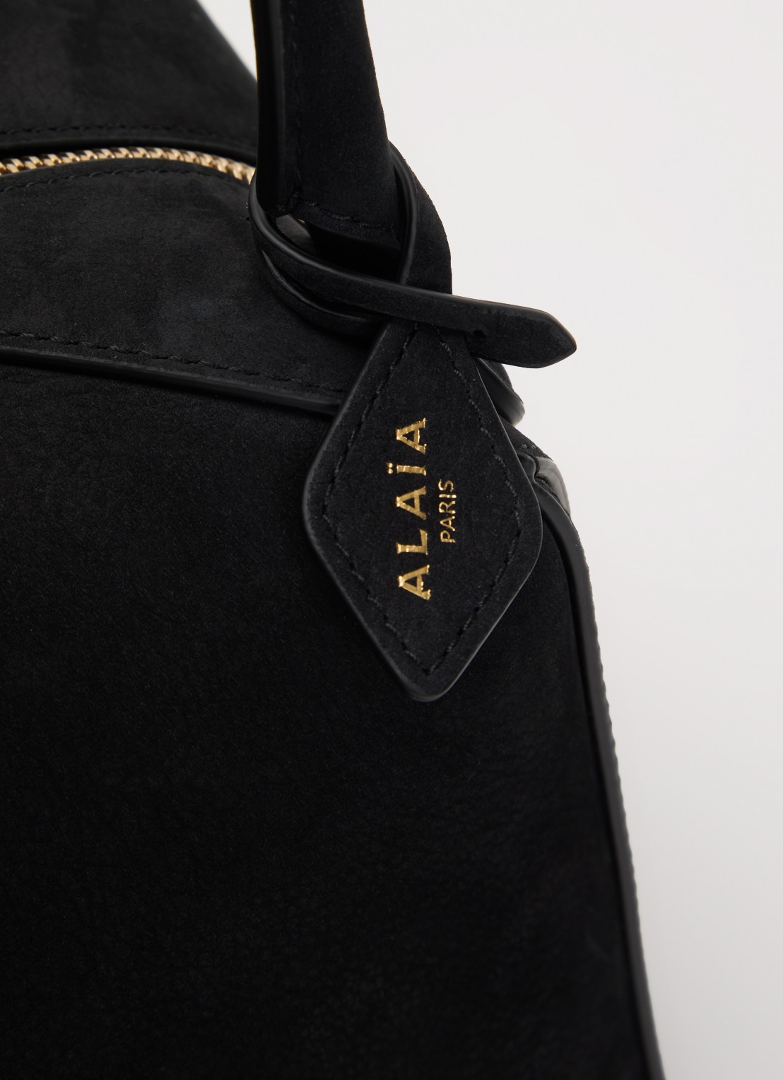 Alaïa Medium Bowling schoudertas van leer - detail 4 zwart