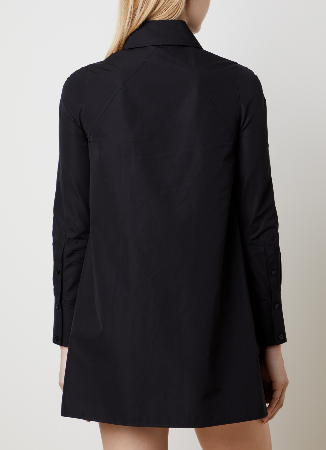 Alaïa Mini blousejurk - achterkant 3 zwart