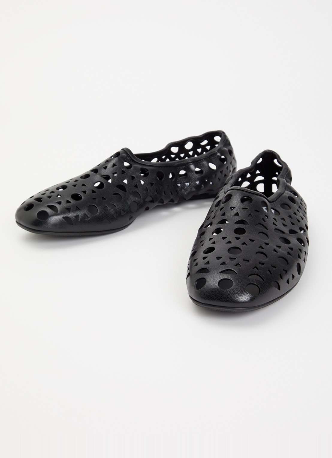 Alaïa Neo Vienne ballerina van kalfsleer - detail 3 zwart