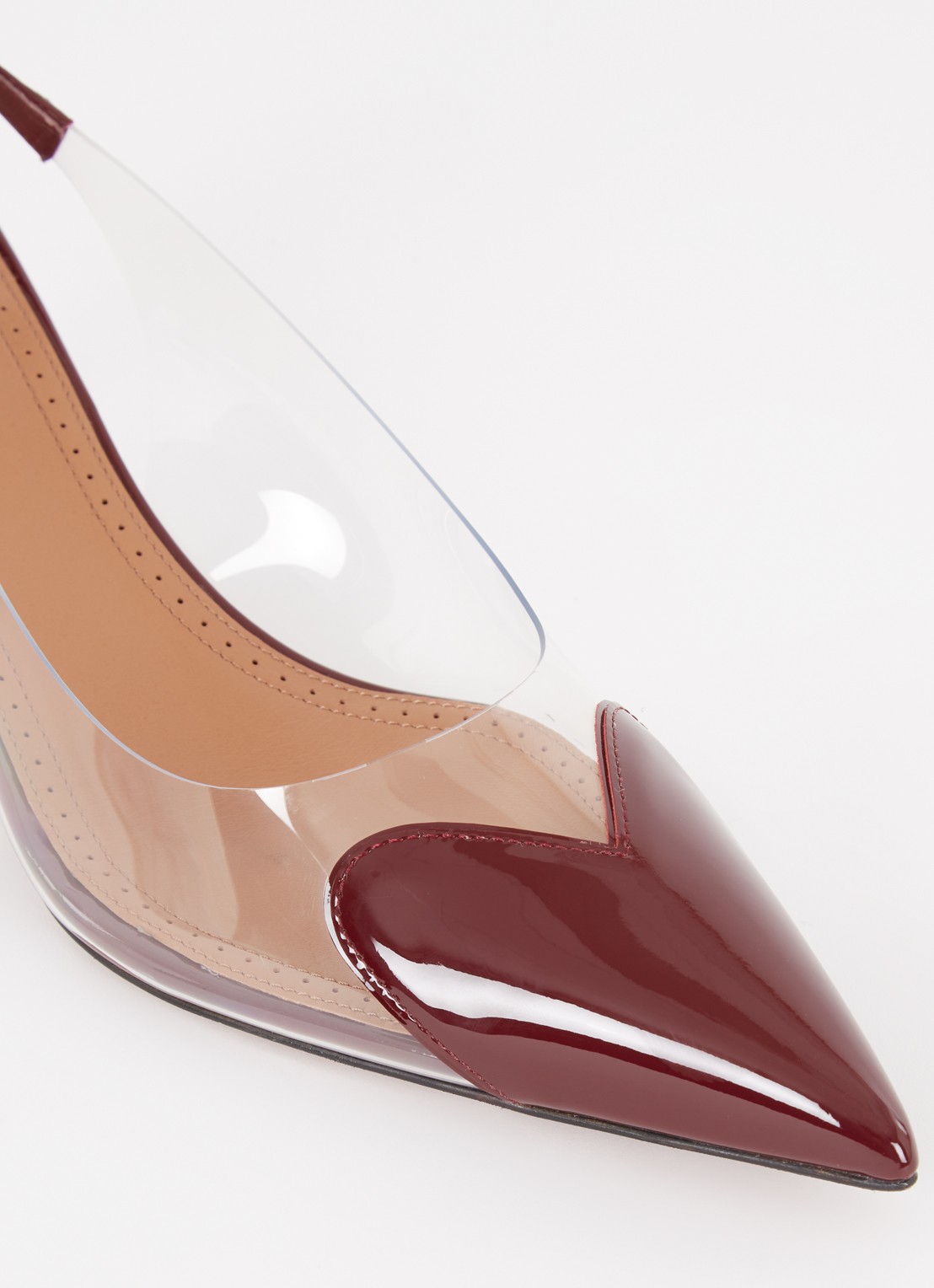 Alaïa Slingback met kalfsleren details en lakfinish - detail 6 bordeauxrood