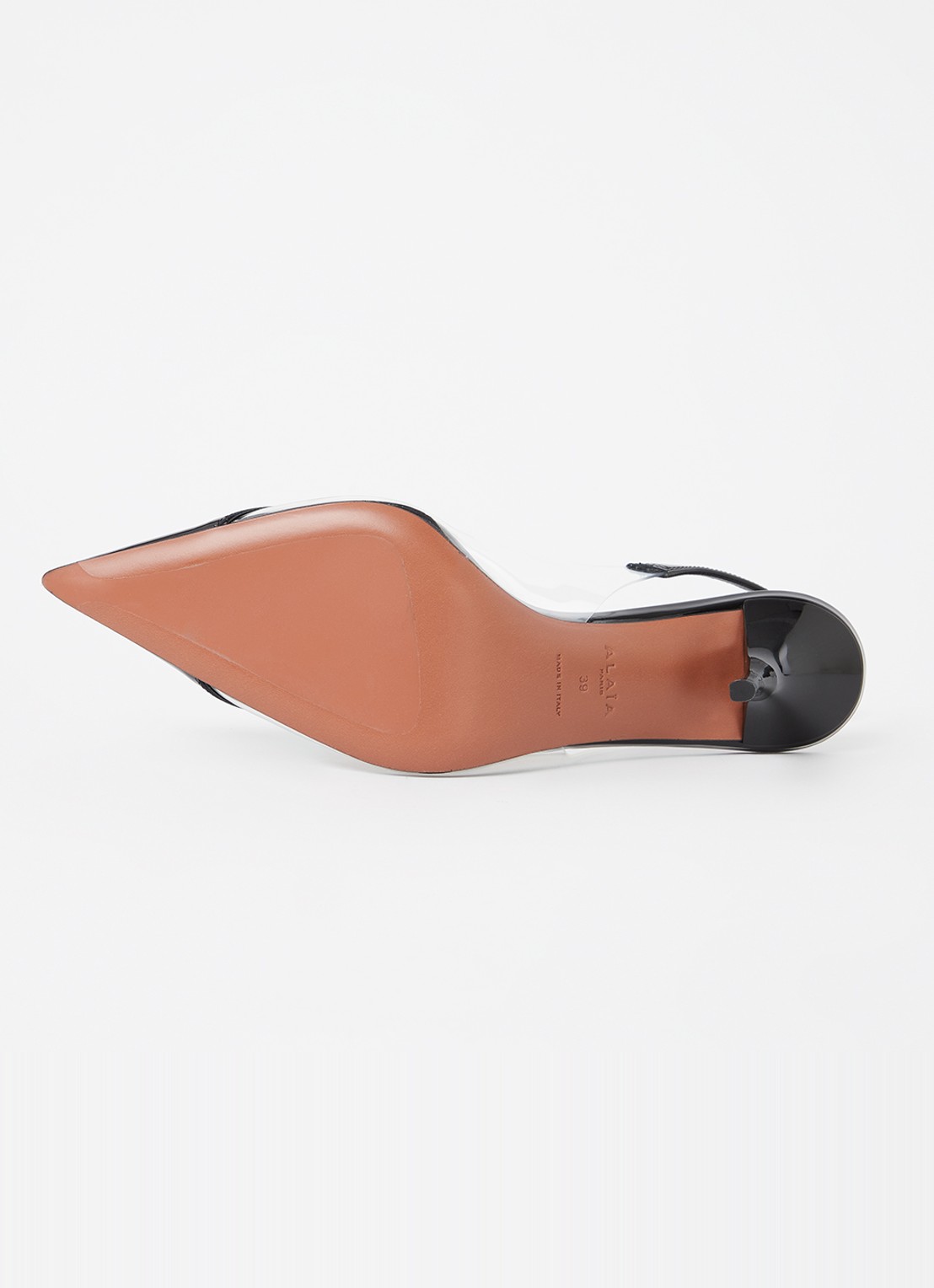 Alaïa Slingback met kalfsleren details - detail 4 zwart