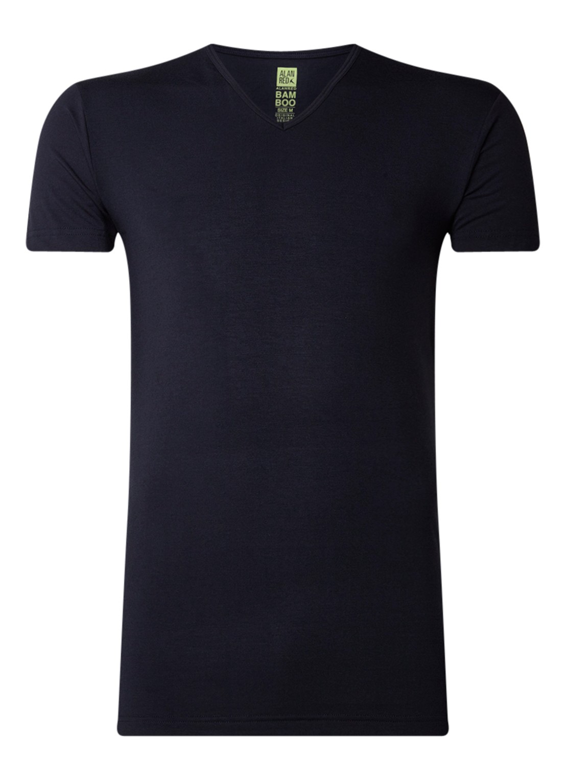 Alan Red Baltimore T-shirt van bamboo met V-hals  - voorkant donkerblauw