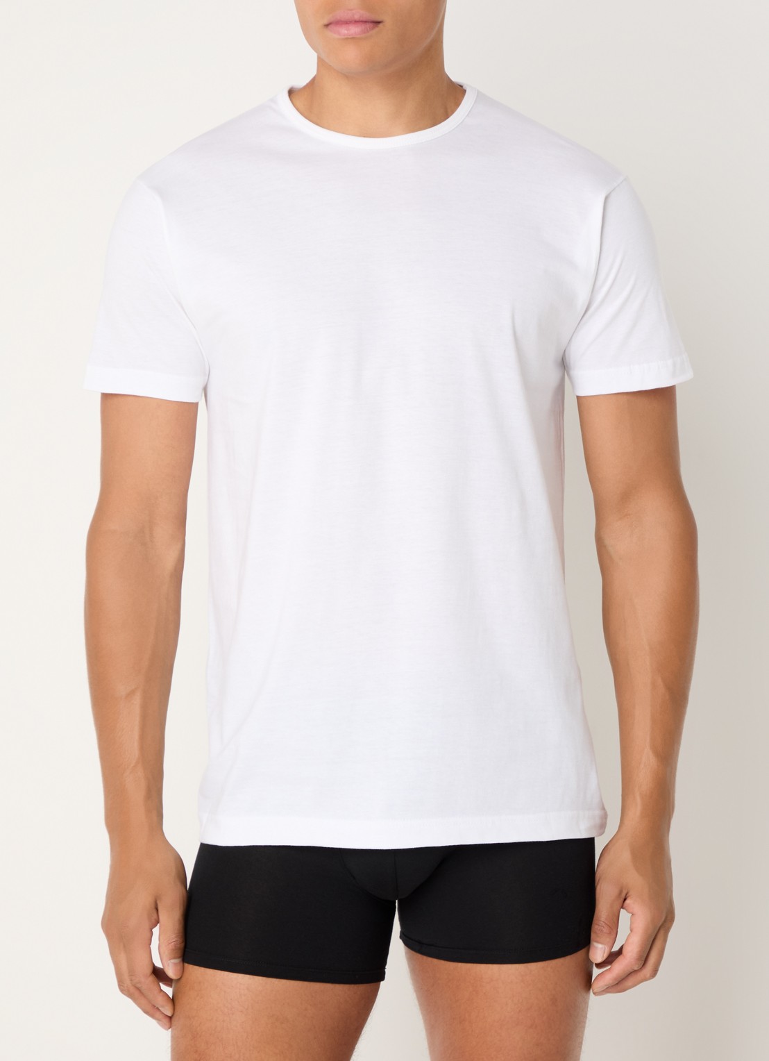 Alan Red Derby T-shirt met ronde hals in 3-pack - detail 4 wit
