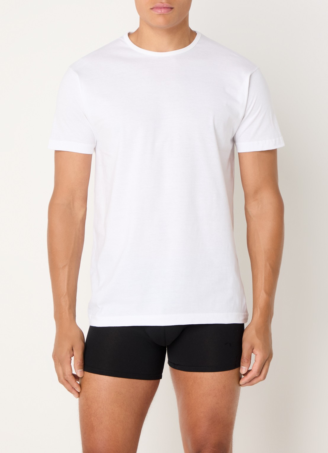 Alan Red Derby T-shirt met ronde hals in 3-pack - voorkant 2 wit