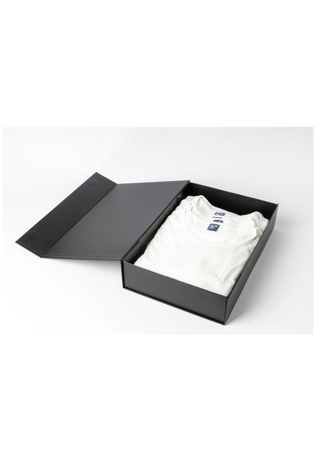 Alan Red Derby T-shirt van katoen in 5-pack - voorkant 3 wit