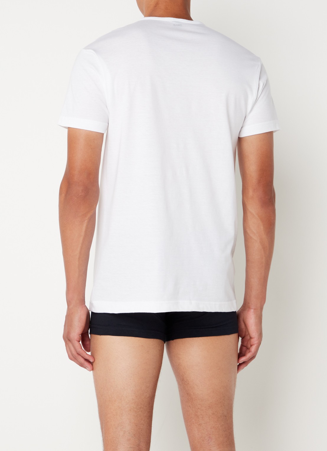 Alan Red Derby T-shirt van katoen in 5-pack - achterkant 2 wit