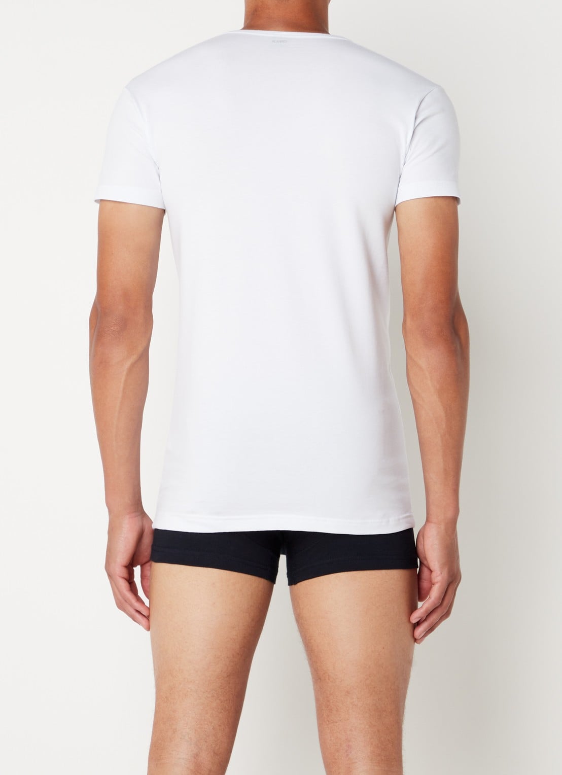 Alan Red Oklahoma body fit T-shirt met V-hals in 2-pack - achterkant 3 wit