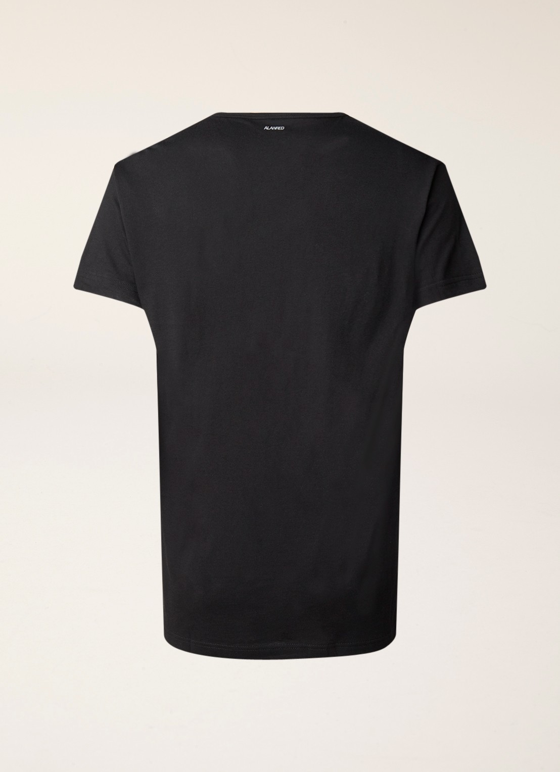Alan Red Vermont T-shirt met V-hals in 2-pack - achterkant 3 zwart