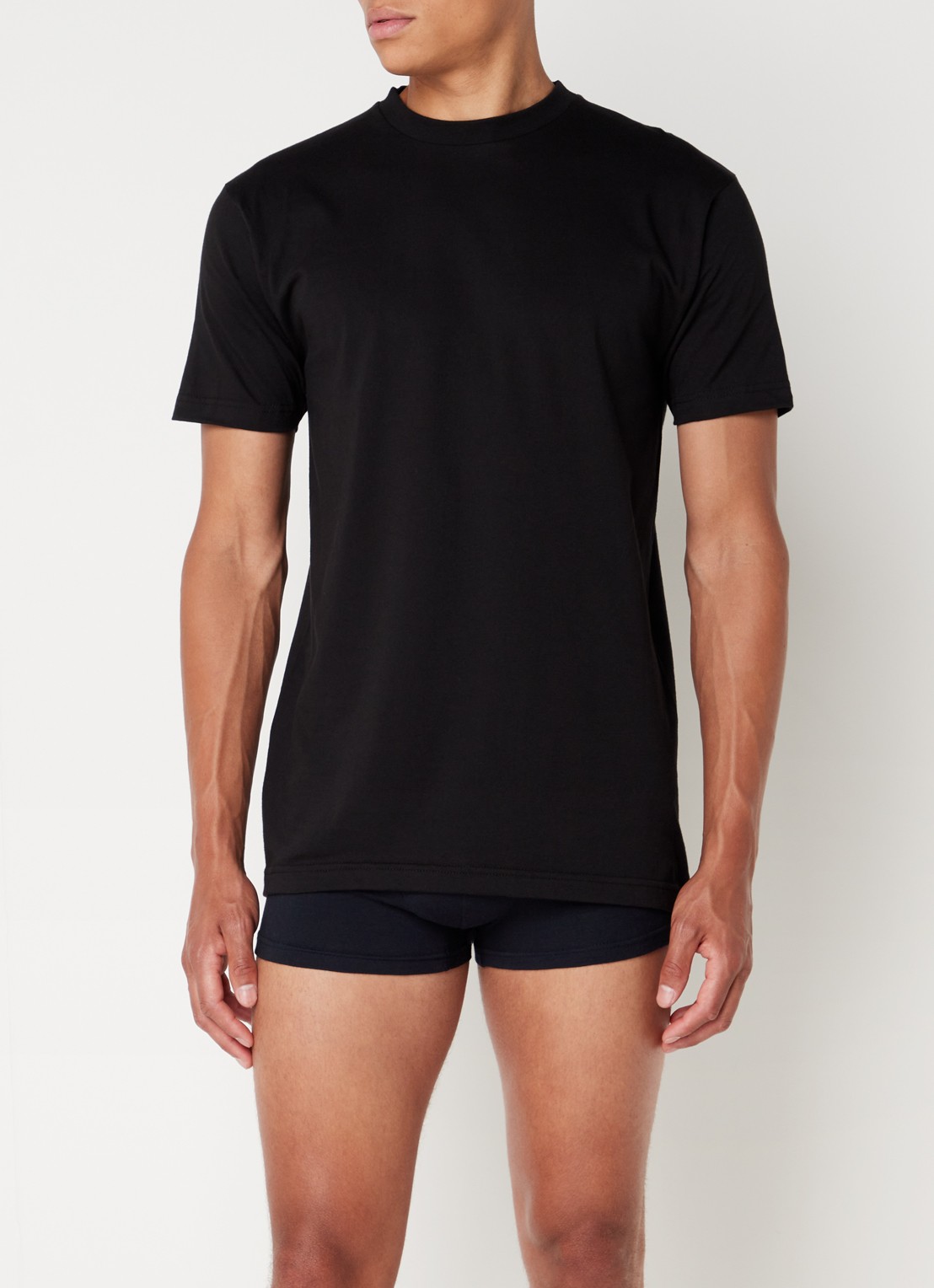 Alan Red Virgina T-shirt met ronde hals in 2-pack - voorkant 3 zwart