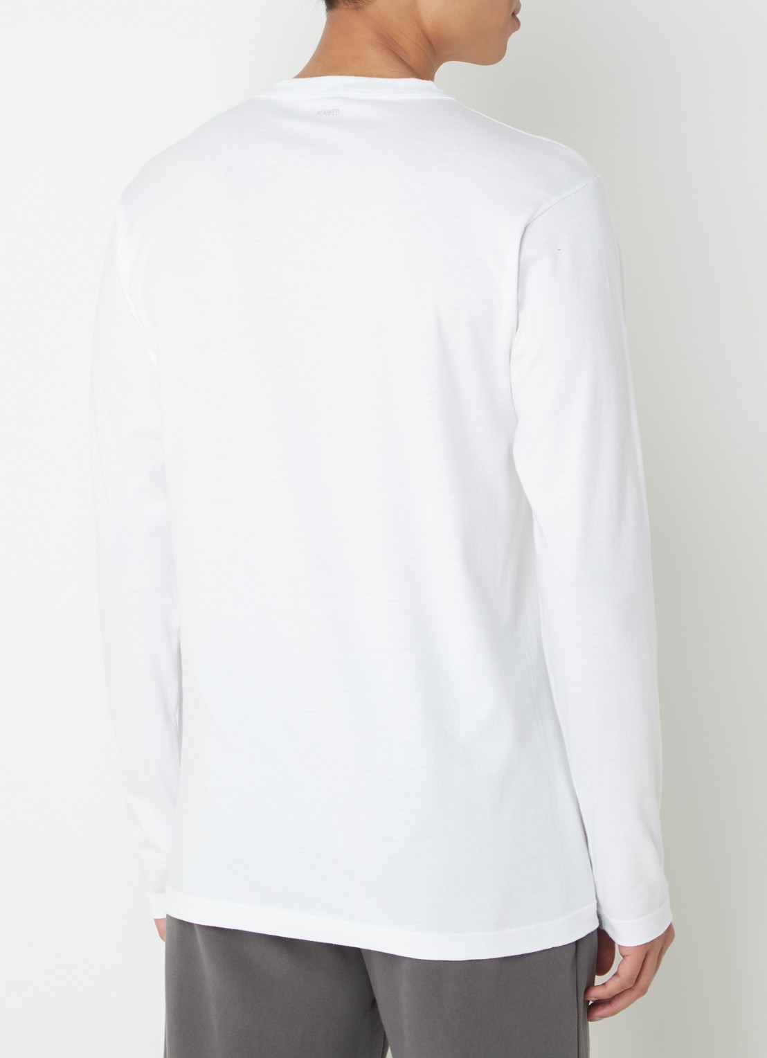Alan Red Virginia longsleeve met ronde hals in 2-pack - achterkant 4 wit