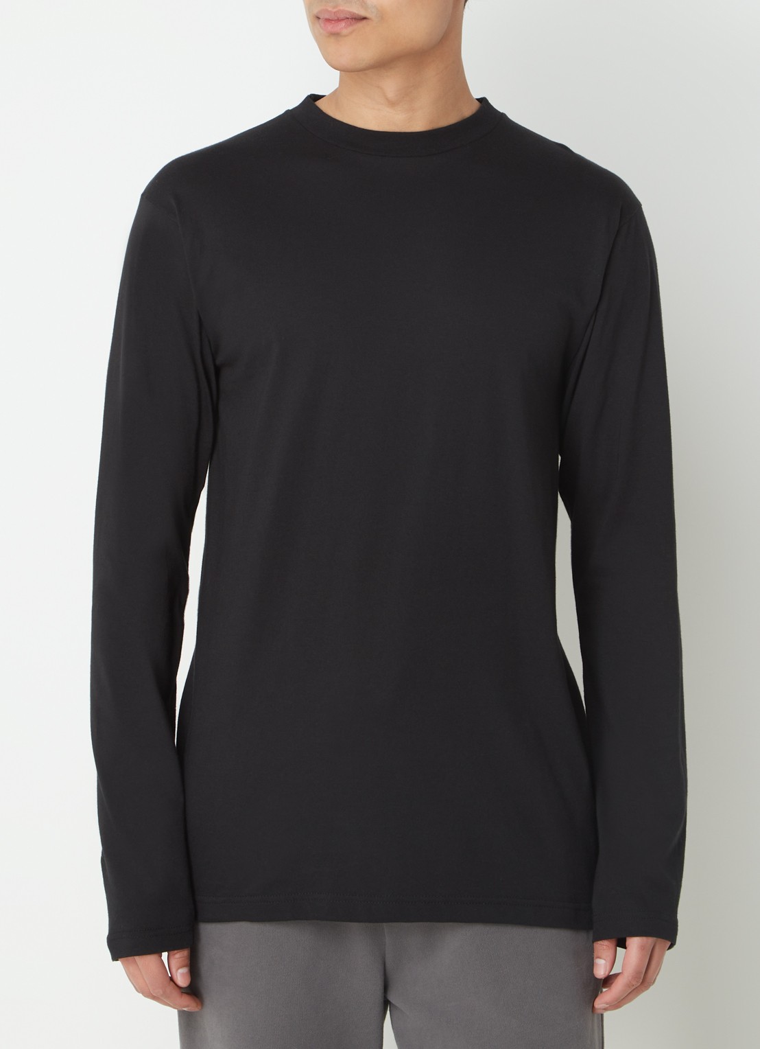 Alan Red Virginia longsleeve met ronde hals in 2-pack - detail 4 zwart