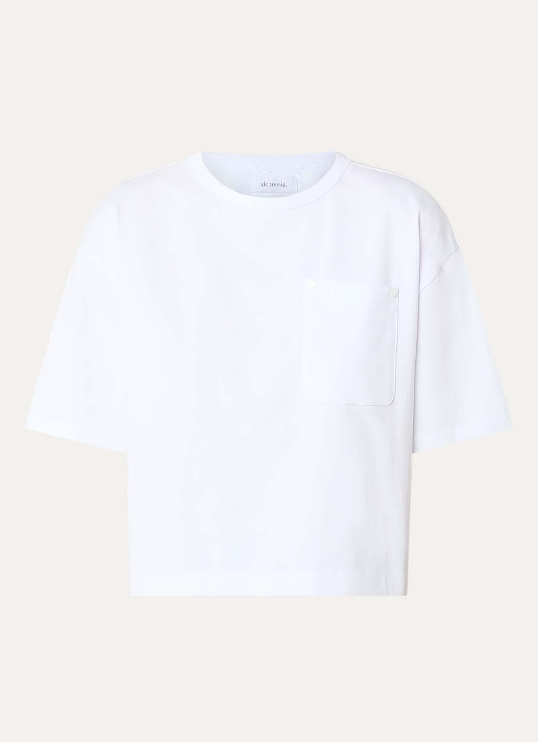 alchemist Ashley T-shirt met borstzak - voorkant 3 wit
