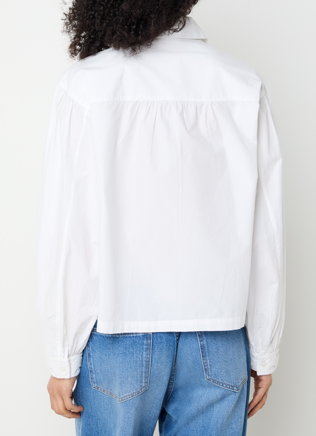 alchemist Eva blouse met opengewerkt dessin - achterkant wit