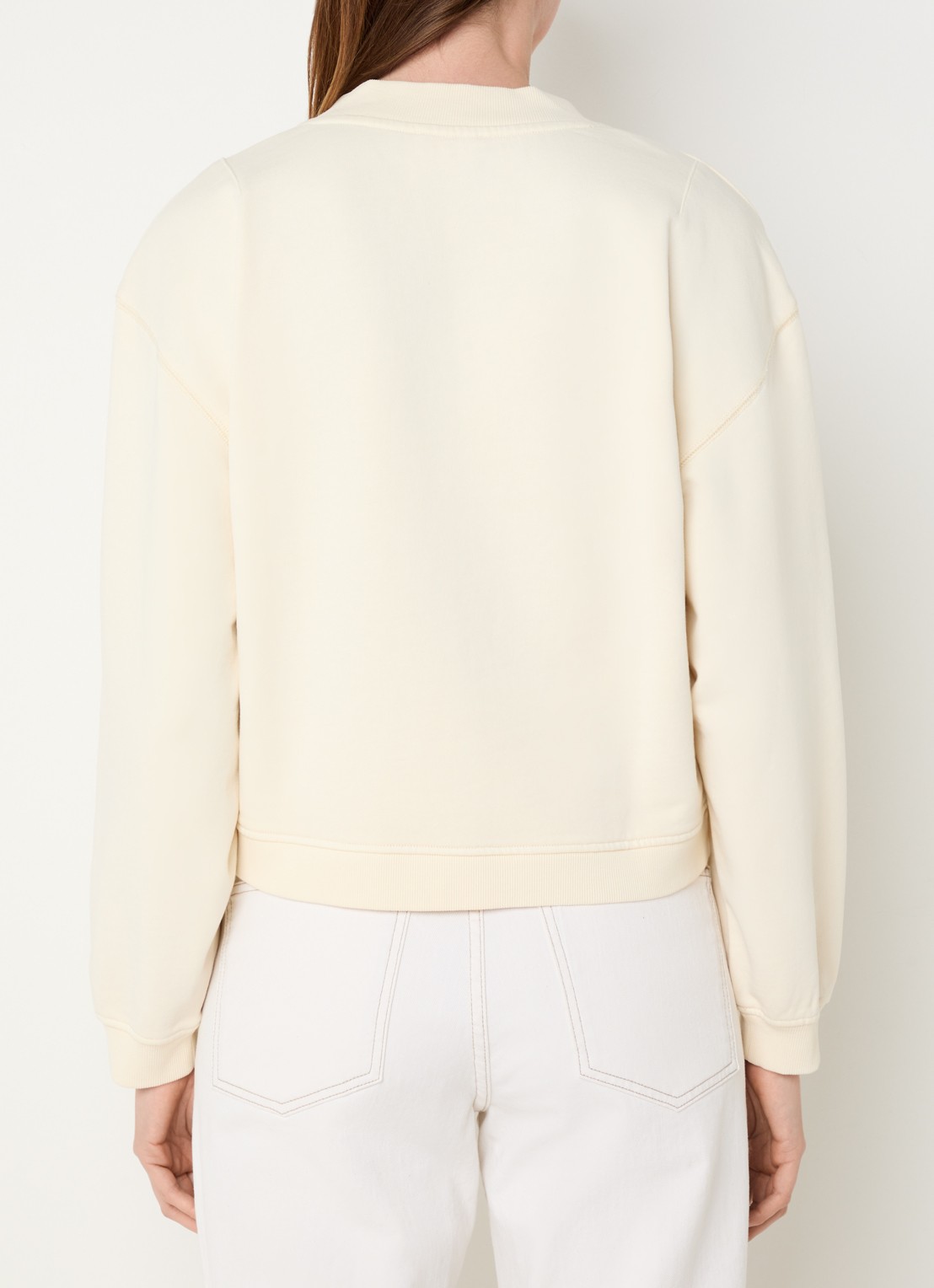 alchemist Gaia sweater met V-hals en logoborduring - achterkant 3 creme