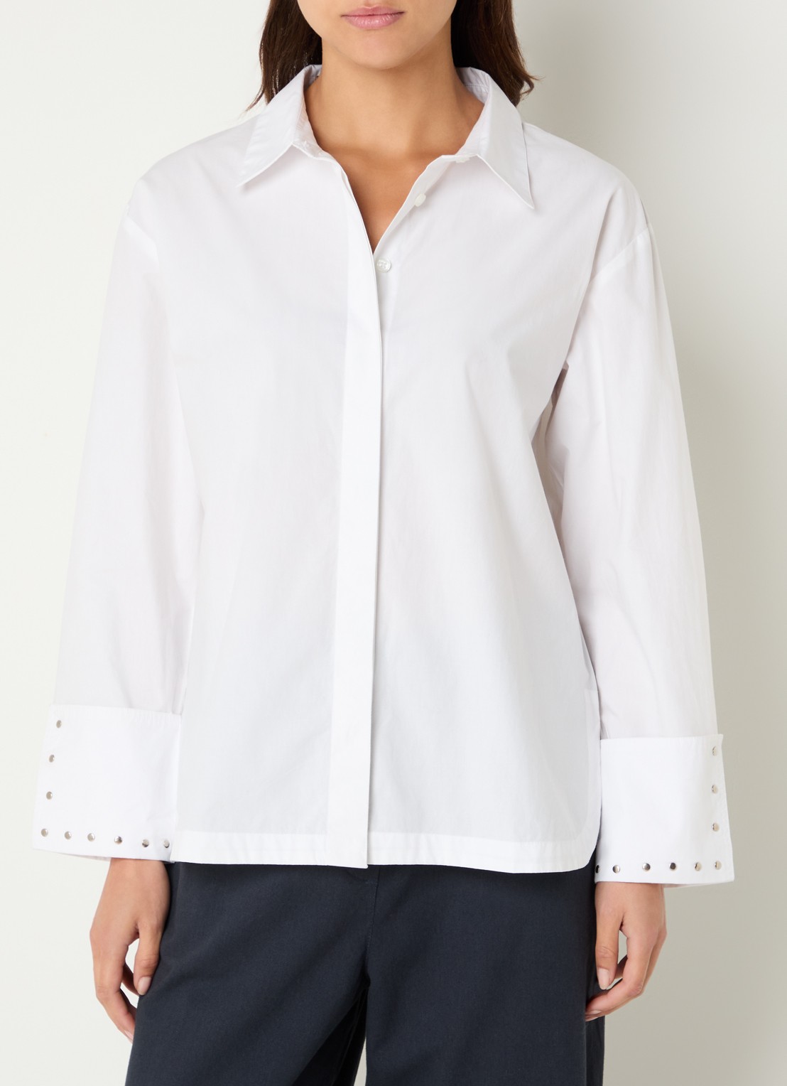 alchemist Isabel blouse met studs - detail wit