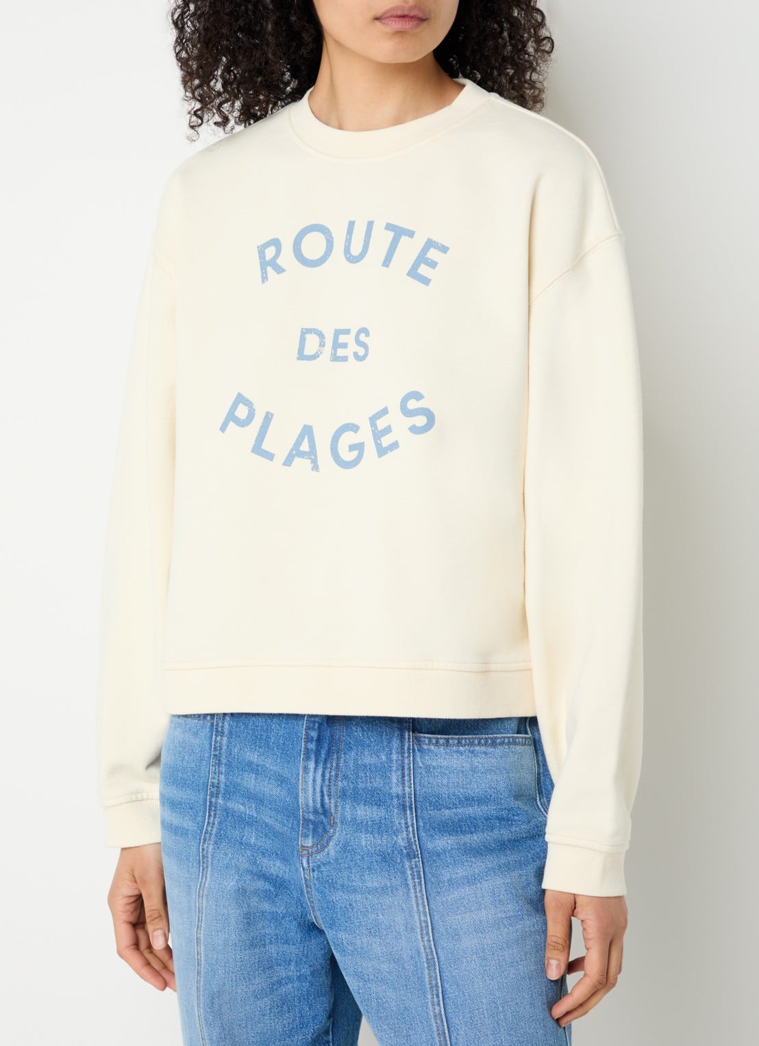alchemist Isla sweater met print - detail lichtgeel