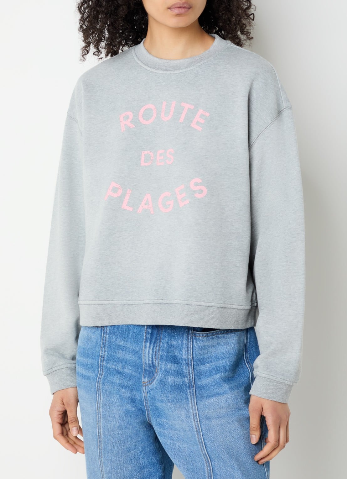 alchemist Isla sweater met print - detail 4 grijsmele