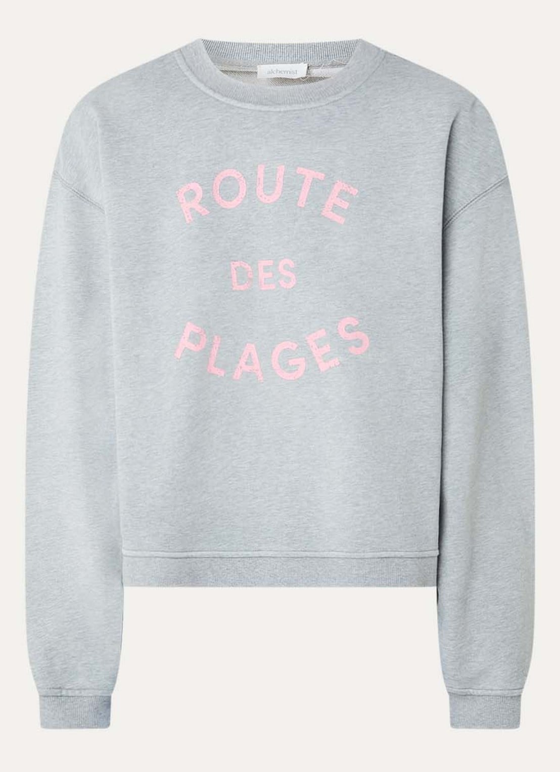 alchemist Isla sweater met print - voorkant 2 grijsmele