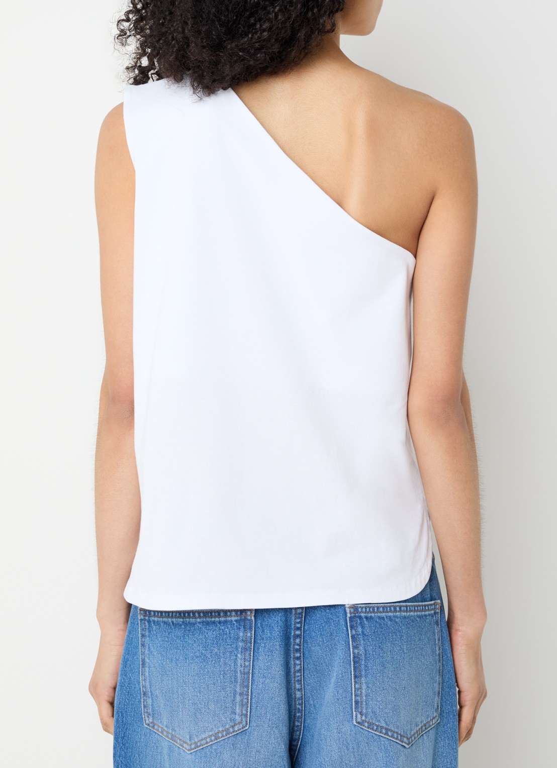 alchemist Levy one shoulder top - achterkant 2 wit