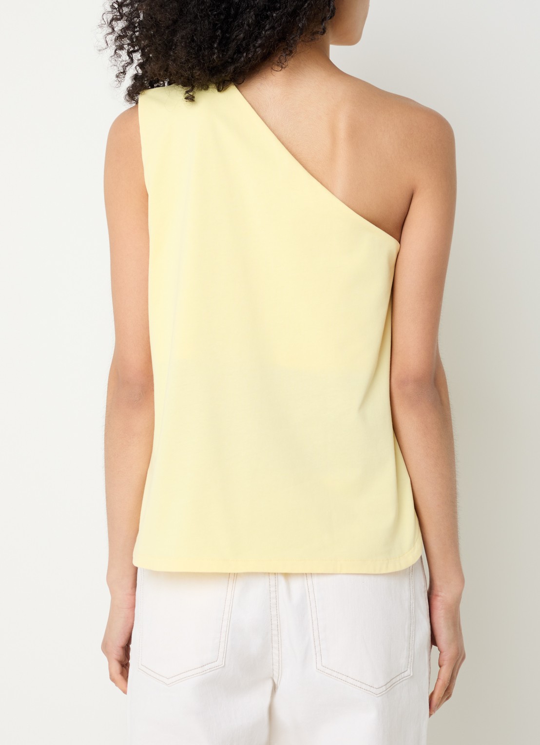 alchemist Levy one shoulder top - achterkant geel