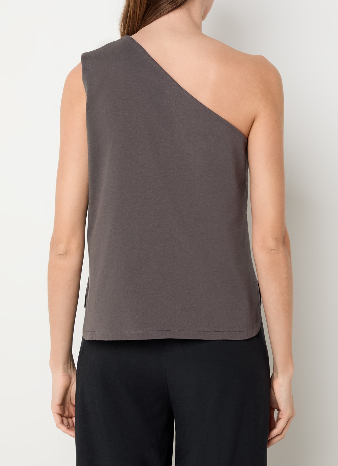 alchemist Levy one shoulder top - achterkant 4 middengrijs