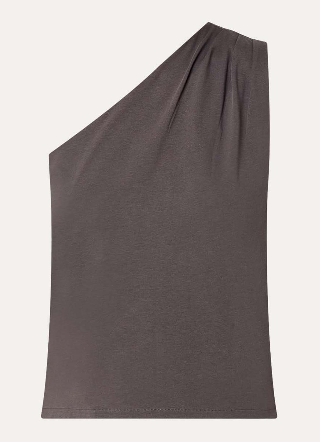 alchemist Levy one shoulder top - voorkant 2 middengrijs