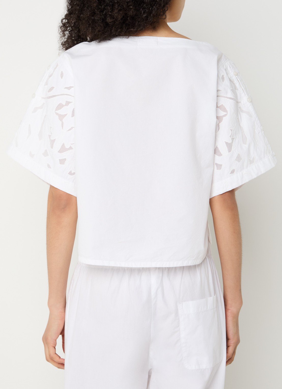 alchemist Lotus tuniek met broderie - achterkant 3 wit