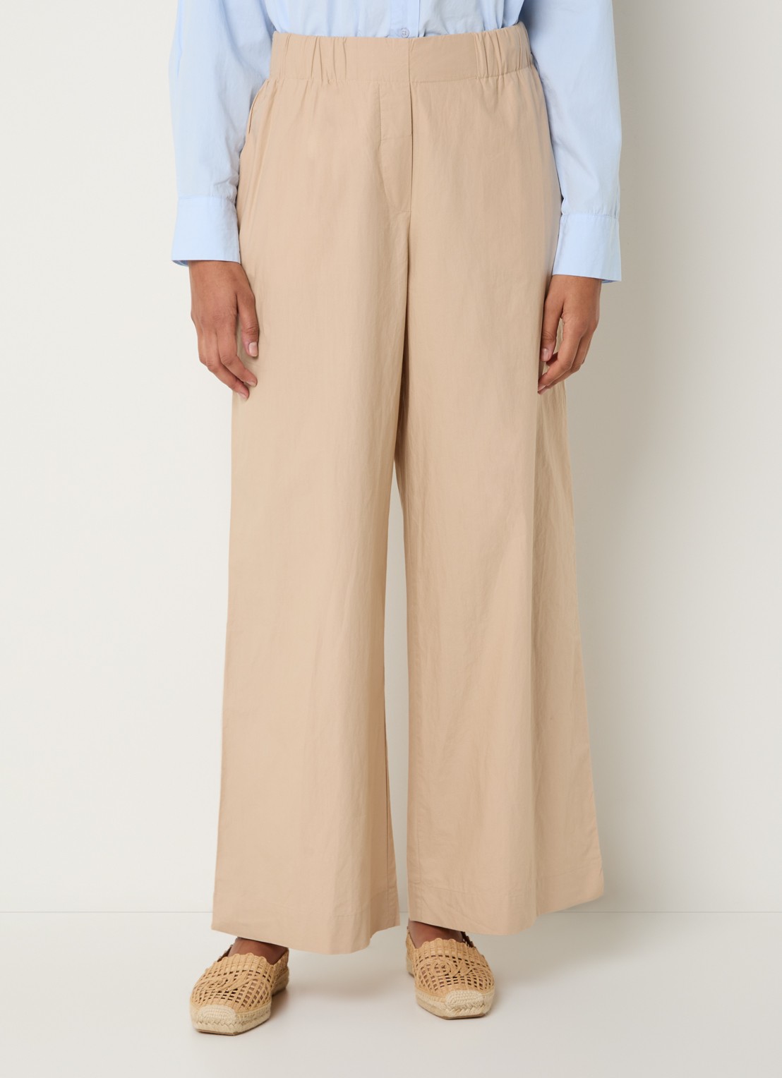 alchemist Mid waist wide fit joggingbroek met steekzakken - detail 4 beige
