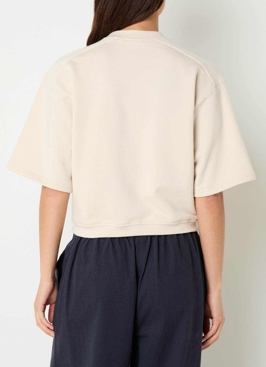 alchemist Ray sweater met ronde hals - achterkant 3 vanillegeel