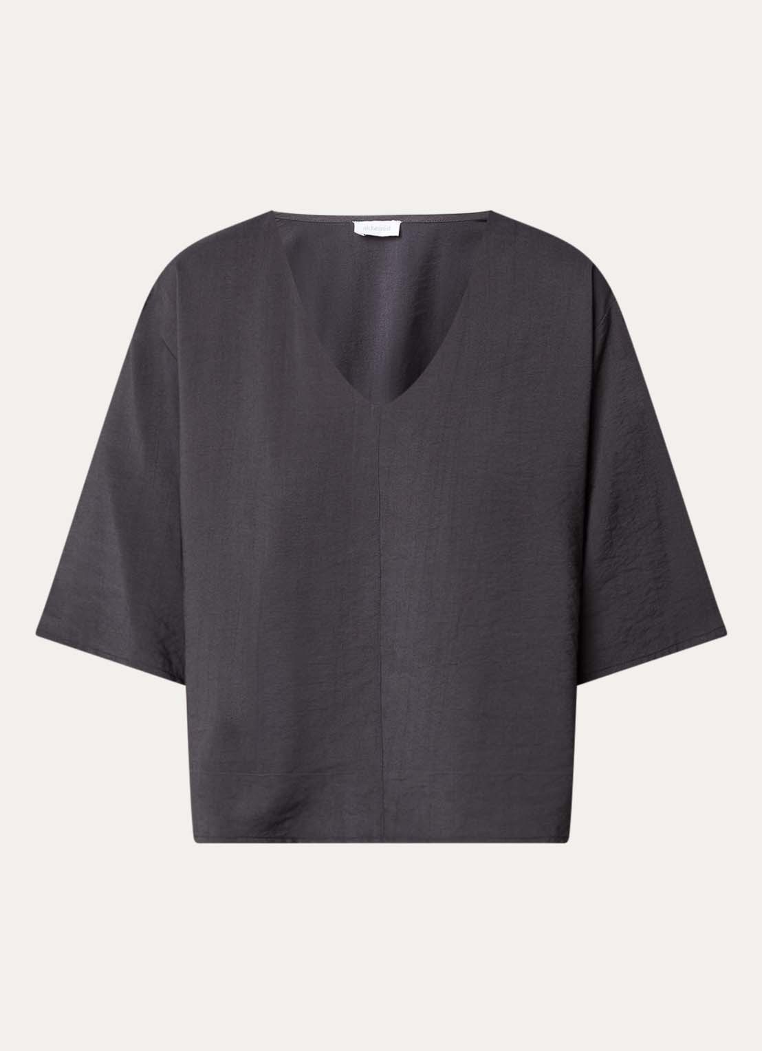 alchemist Romi T-shirt met V-hals - voorkant antraciet