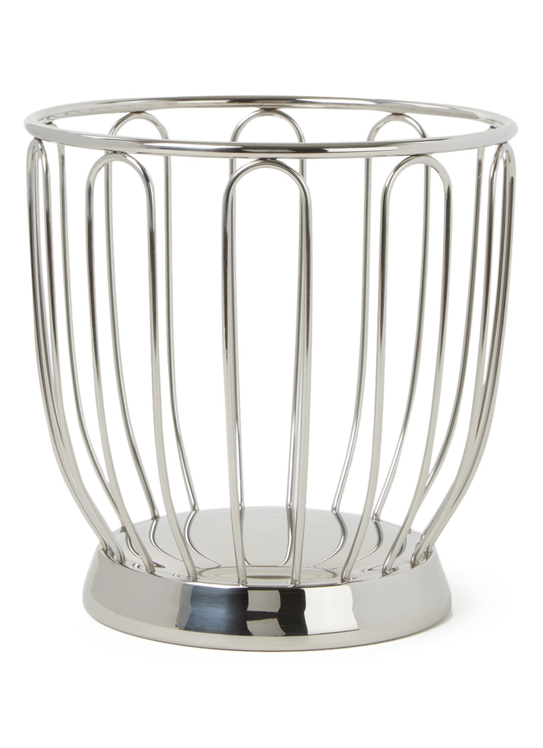 Alessi 370 Citrusmand 22 cm - voorkant zilver