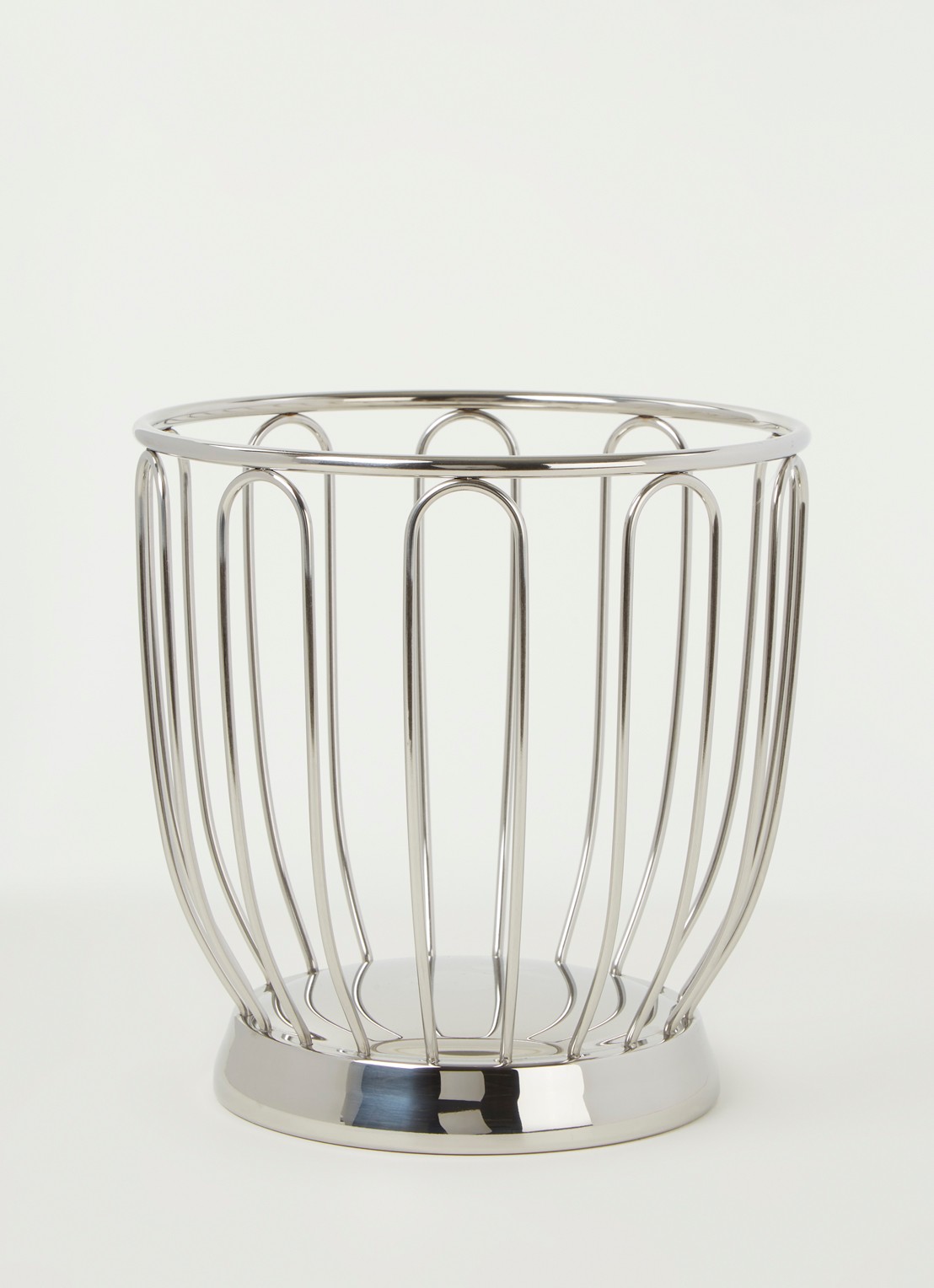 Alessi 370 Citrusmand 22 cm - voorkant 2 zilver